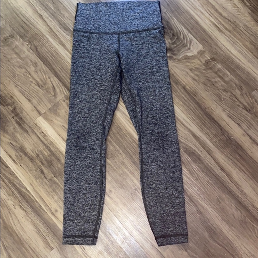 Lululemon grey Hugh rise 7/8 leggings